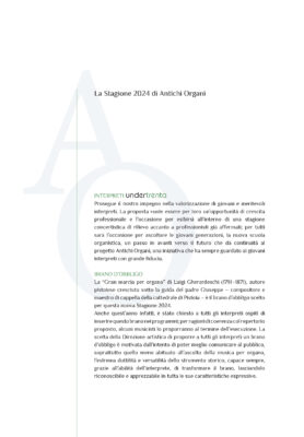 Libretto Antichi Organi Varese 2024