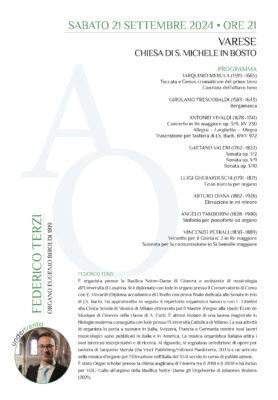 Libretto Antichi Organi Varese 2024